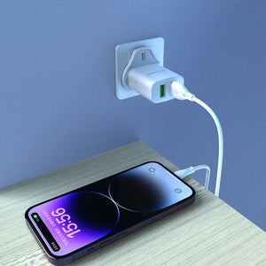 Wall Charger for dual USB ports (Lightning) 2.4A  A2UKL