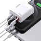 Fast Charger GAN PD65W 4 ports of 2 Type-C & 2 USB UK standard A65UK