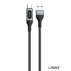 PD 66W USB TO C fast charging data cable with power display  L7Max